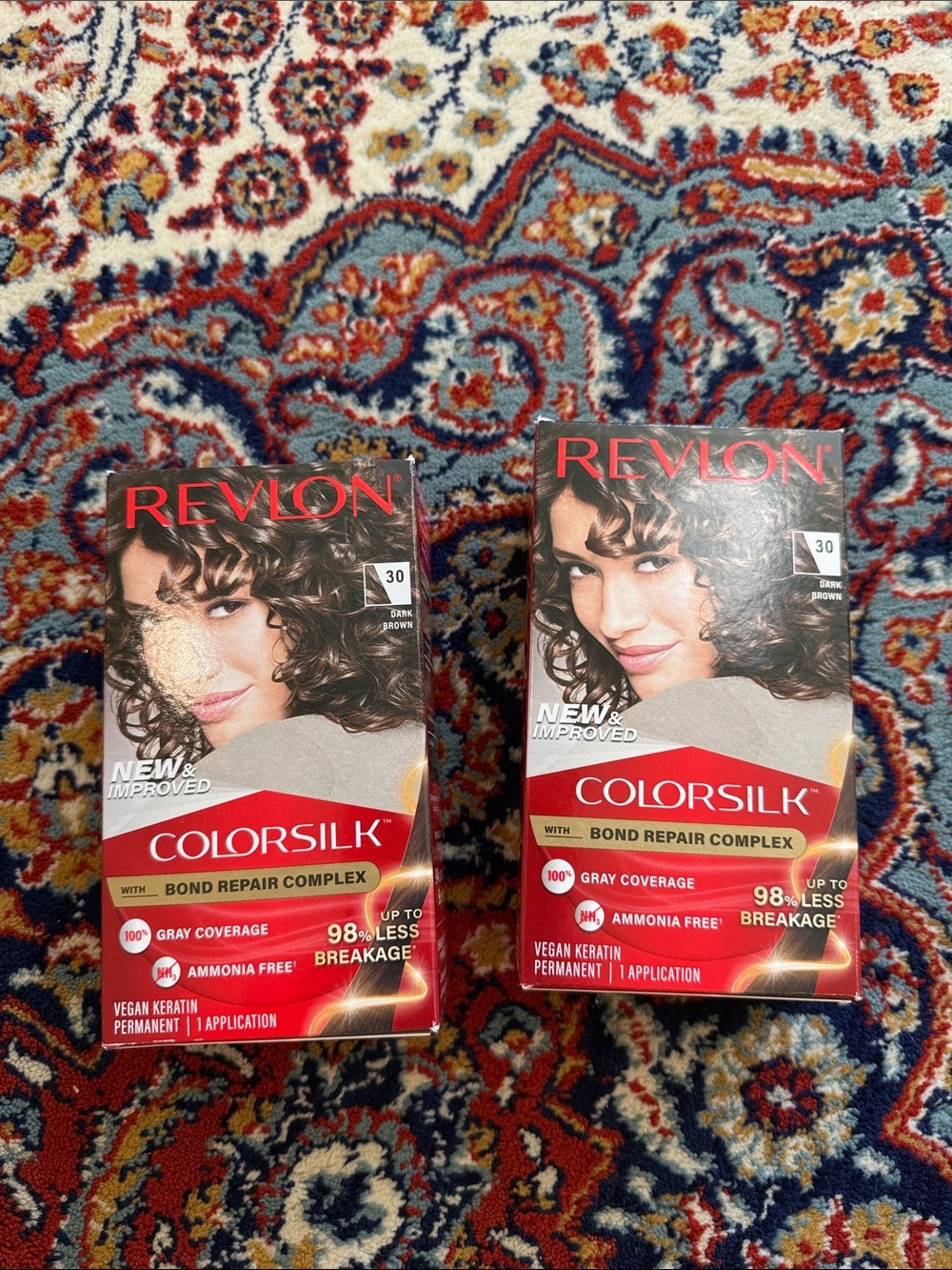 Revlon Colorsilk Hair Color Boxes - Red, Black, White BRAND NEW